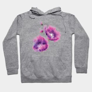 Watercolor purple flower Hoodie